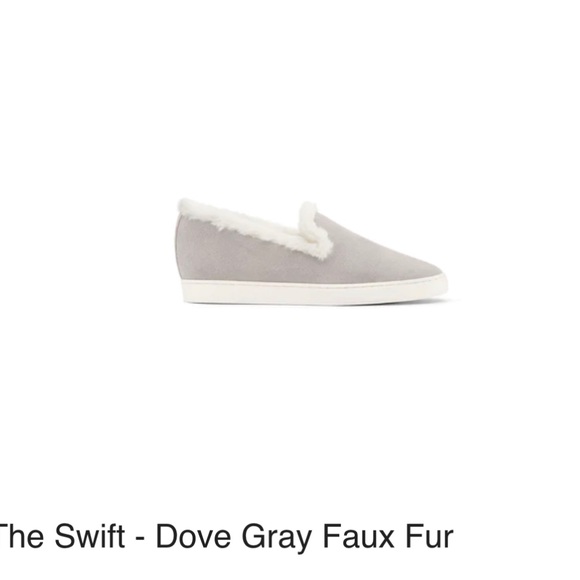 SALE Birdies The Swift Suede & faux fur Dove Gray women’s size 8 NWOT New no box - Picture 4 of 4